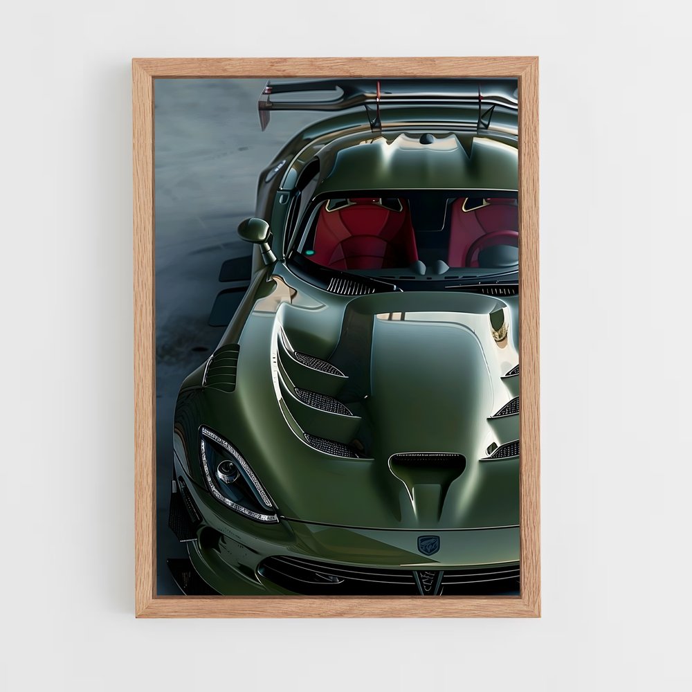 Poster Viper Green Flash – affiche Dodge (vue 4)
